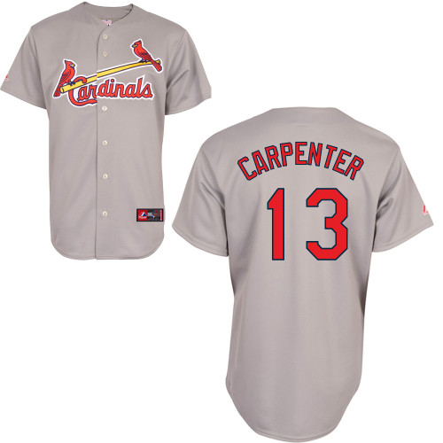 Matt Carpenter #13 Youth Baseball Jersey-St Louis Cardinals Authentic Road Gray Cool Base MLB Jersey